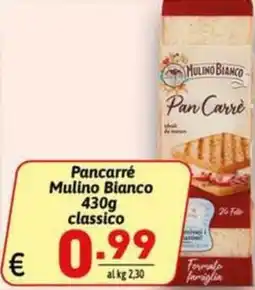 Ipercarni Pancarré Mulino Bianco classico offerta