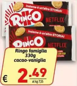 Ipercarni Ringo famiglia cacao-vaniglia offerta