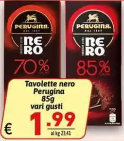 Ipercarni Tavolette nero Perugina offerta