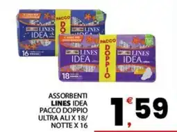 Despar Sicilia Assorbenti Lines Idea offerta