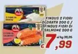 Idromarket Findus 2 fiori di orata / Findus fiori di salmone offerta