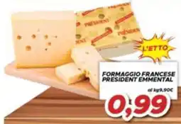 MA Supermercati Formaggio francese President Emmental offerta