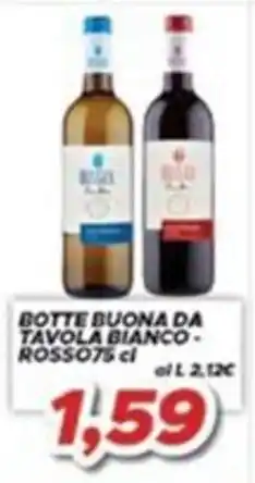 MA Supermercati Botte Buona Da Tavola Bianco - Rosso offerta