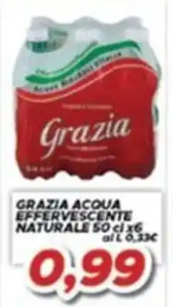 MA Supermercati Grazia acqua effervescente naturale offerta