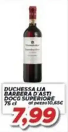 MA Supermercati Duchessa Lia Barbera d'Asti DOCG Superiore offerta