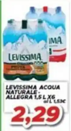 MA Supermercati Levissima acqua naturale - allegra offerta