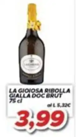 MA Supermercati La gioiosa ribolla gialla doc brut offerta
