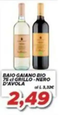 MA Supermercati Bajo Gaiano Bio Grillo - Nero d'Avola offerta