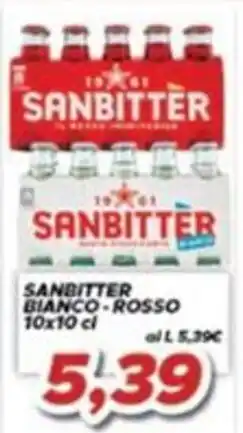 MA Supermercati Sanbitter bianco-rosso offerta