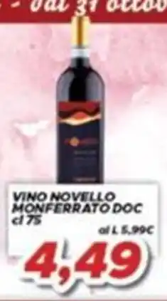 MA Supermercati Vino Novello Monferrato DOC offerta
