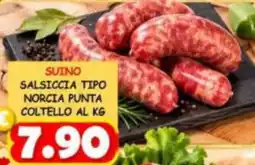 MercADone Suino salsiccia tipo norcia punta coltello offerta