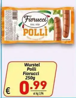 Ipercarni Wurstel Polli Fiorucci offerta