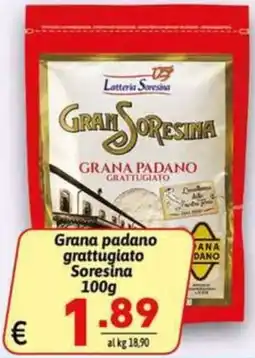 Ipercarni Grana padano grattugiato Sorensina offerta