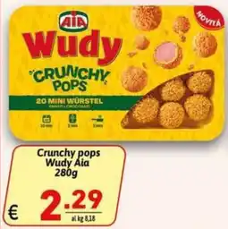 Ipercarni Crunchy pops Wudy Aia offerta
