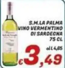 Idromarket S.M. La Palma Vino Vermentino di Sardegna offerta
