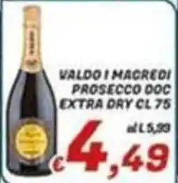 Idromarket Valdo I Magredi Prosecco Doc Extra Dry offerta