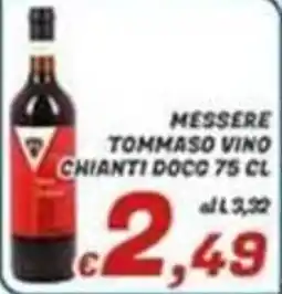 Idromarket Messere Tommaso Vino Chianti D.O.C. offerta
