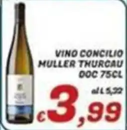 Idromarket Vino Concilio Muller Thurgau offerta
