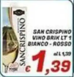 Idromarket San Crispino vino brik offerta