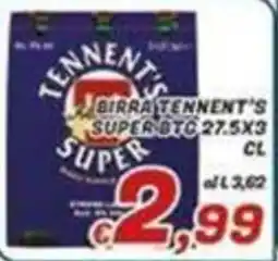 Idromarket Birra Tennent's Super offerta