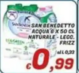 Idromarket Acqua naturale leggermente frizzante San Benedetto offerta