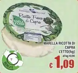 Top Supermercati Marella ricotta di capra offerta