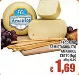 Top Supermercati Pecorino semistagionato Amatrice offerta