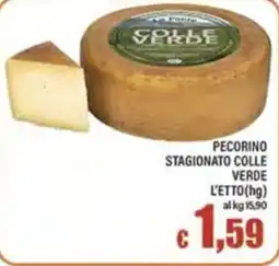 Top Supermercati Pecorino stagionato Colle Verde offerta