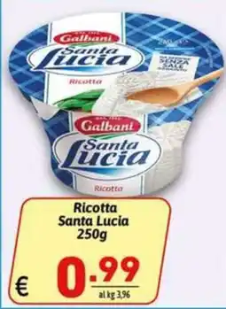 Ipercarni Ricotta Santa Lucia offerta