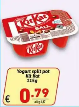 Ipercarni Yogurt split pot Kit Kat offerta