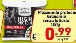 Ipercarni Mozzarella proteine Granarolo offerta