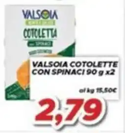 MA Supermercati Valsòia cotolette con spinaci offerta