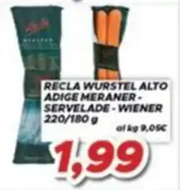 MA Supermercati Recla Wurstel Alto offerta