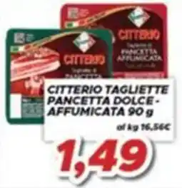 MA Supermercati Citterio tagliette pancetta dolce affumicata offerta