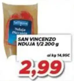 MA Supermercati San Vincenzo Nduja 1/2 offerta