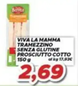 MA Supermercati Viva la mamma tramezzino senza glutine prosciutto cotto offerta