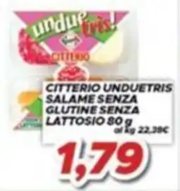 MA Supermercati Citterio unduetris salame senza glutine senza lattosio offerta