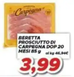 MA Supermercati Beretta Prosciutto di Carpegna DOP offerta