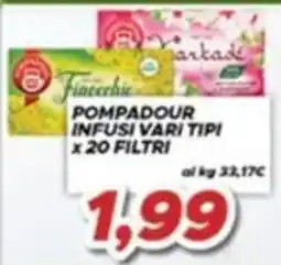 MA Supermercati Pompadour infusi vari tipi offerta