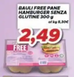 MA Supermercati Bauli free pane hamburger senza glutine offerta
