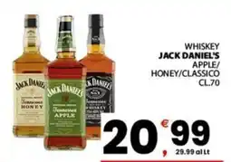 Despar Sicilia Whiskey Jack Daniel's Apple/Honey/Classico offerta