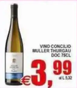 Pewex Vino Concilio Muller Thurgau offerta