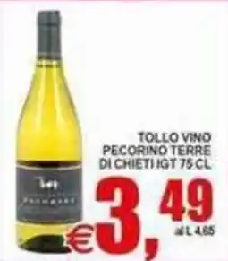 Pewex Tollo vino pecorino terre di chieti igt offerta