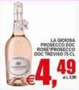 Pewex La gioiosa prosecco doc rose/prosecco doc treviso offerta