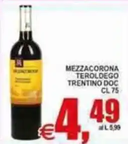 Pewex Mezzacorona Teroldego Trentino DOC offerta
