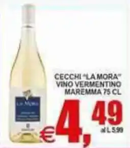 Pewex Cecchi "La Mora" vino vermentino maremma offerta