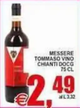 Pewex Messere Tommaso Vino Chianti DOCG offerta