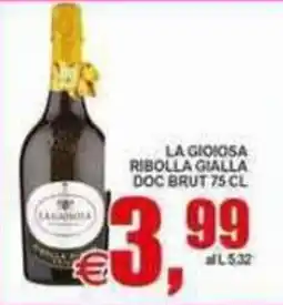 Pewex La gioiosa ribolla gialla doc brut offerta