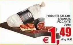 Pewex Fiorucci salame spianata piccante offerta