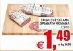 Pewex Fiorucci salame spianata romana offerta